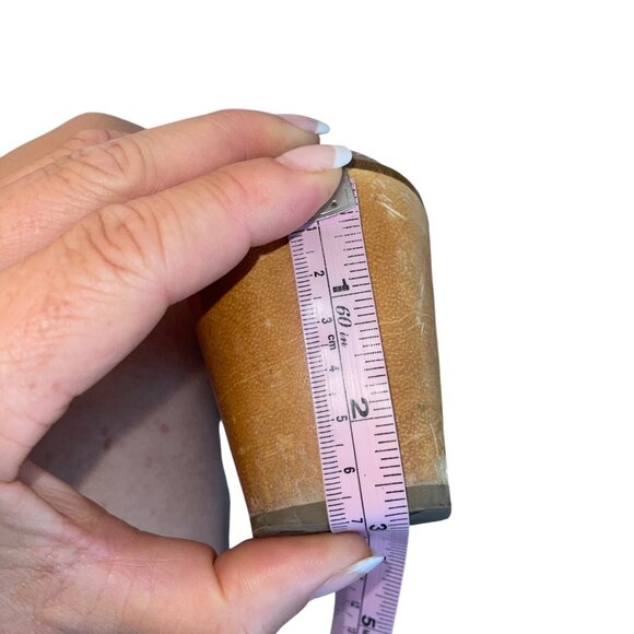 Two Lips Womens Clogs Size 7 Brown Sylvia Leather Fringed Chunky Heel Casual - Picture 5 of 12